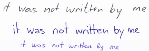 Towards entry "Imitating handwriting with artificial intelligence"